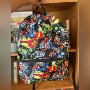 Justice League Backpack in GUC has some marks in the inside from school year